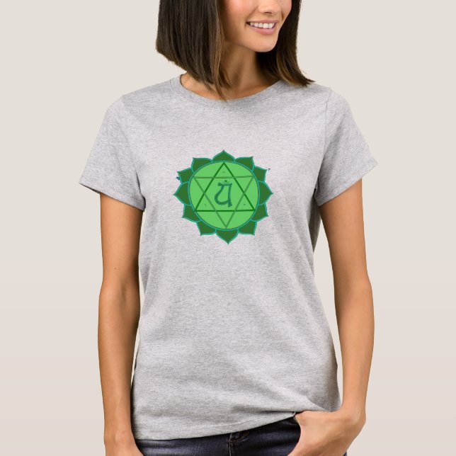 Anahata Chakra Ladys Burnout T - Shirt (Vorderseite)