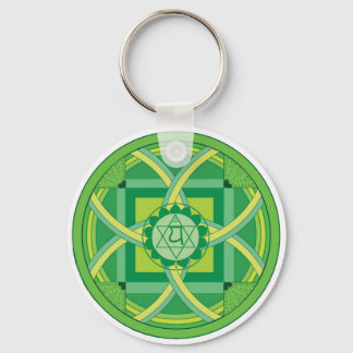 Anahata chakra Mandala Schlüsselanhänger