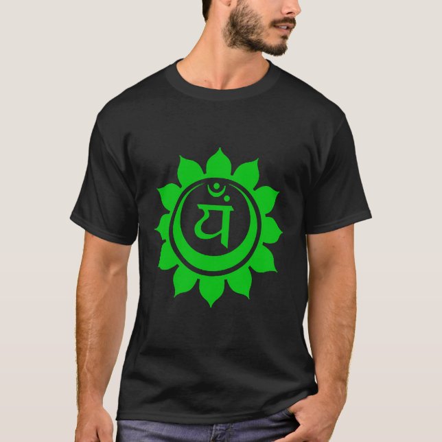 Anahata Heart Chakra Green Angepasst Scoop T-Shirt (Vorderseite)