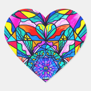 "Anahata - Heart Chakra" Heart Stickers