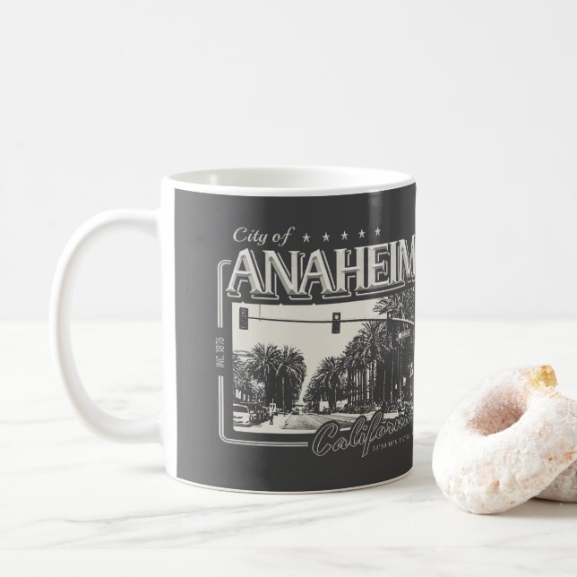 ANAHEIM CALIFORNIA KAFFEETASSE (Mit Donut)