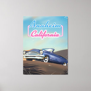 Anaheim California Reiseplakat Leinwanddruck