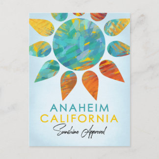 Anaheim California Sunshine Travel Postkarte