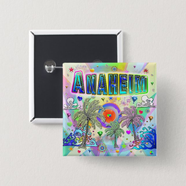 Anaheim Deep Dream Button (Vorne & Hinten)