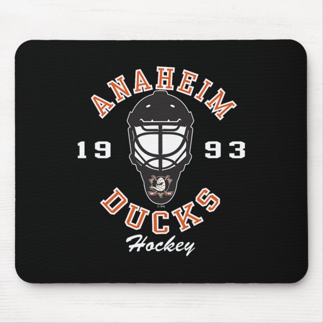 Anaheim Ducks Hockey Mask Black Officially License Mousepad (Vorne)