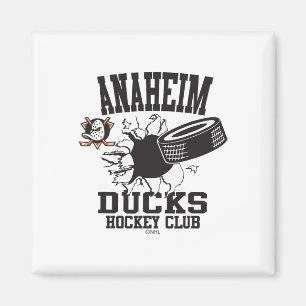 Anaheim Ducks Hockey Puck platzt Orange Offiziell Magnet