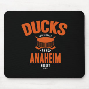 Anaheim Ducks Hockey Puck Schwarz Offiziell Lizenz Mousepad