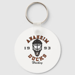Anaheim Ducks Hockeymaske Grau Offiziell Lizenzier Schlüsselanhänger