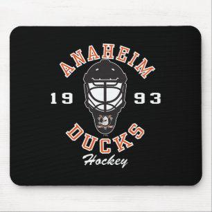 Anaheim Ducks Hockeymaske Schwarz Offiziell Lizenz Mousepad