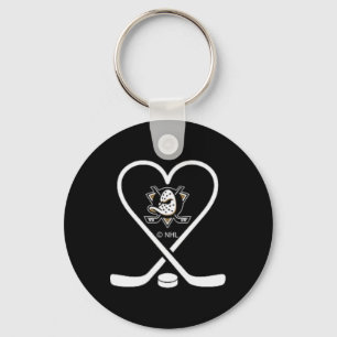 Anaheim Ducks Valentine Sticks Schwarz Nhl Offizie Schlüsselanhänger