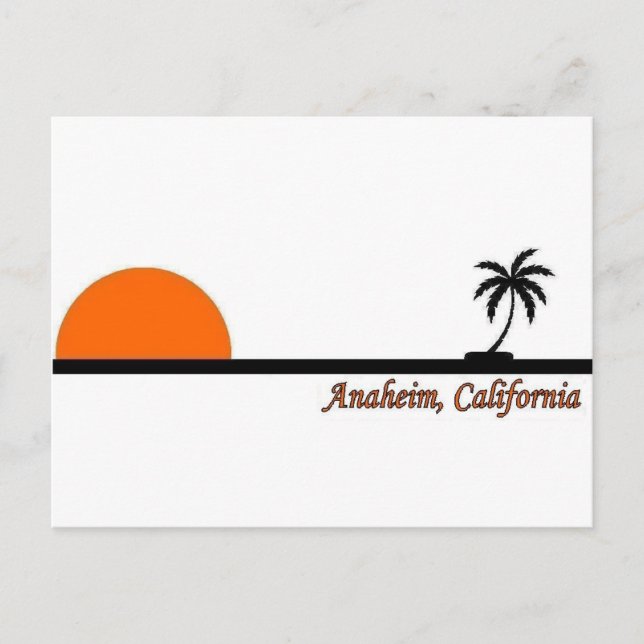 Anaheim, Kalifornien Postkarte (Vorderseite)