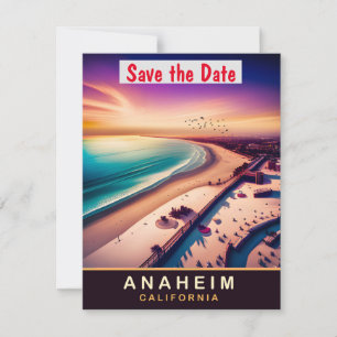 Anaheim, Kalifornien, Reise-Postkarte,  Save The Date