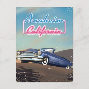 Anaheim Kalifornien Reiseplakat Postkarte