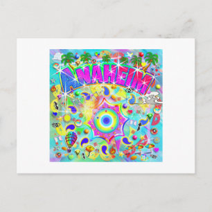 Anaheim Mystic Dance Feiertagspostkarte