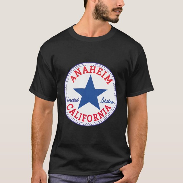 Anaheim Orange Landkreis La California Vereinigtes T-Shirt (Vorderseite)