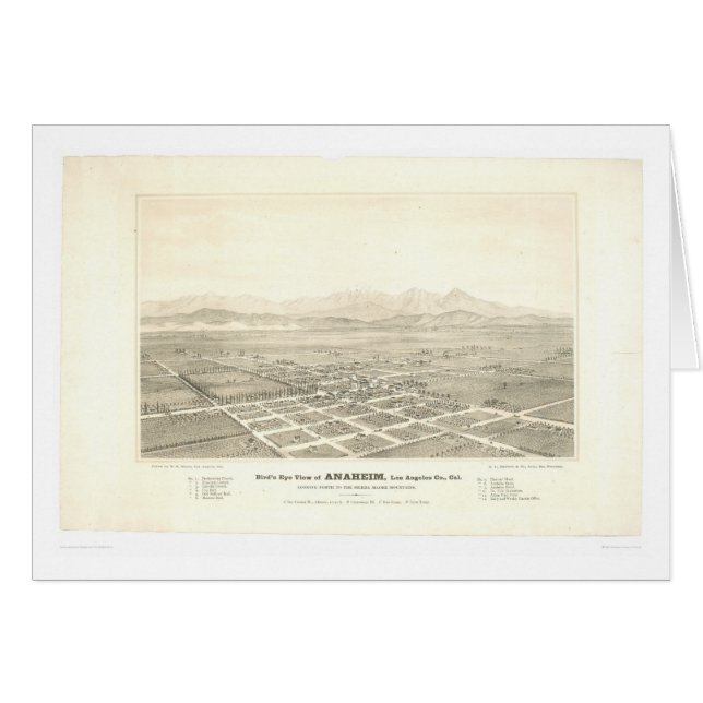 Anaheim, panoramische Karte CA (0025A) - nicht (Vorderseite (Horizontal))