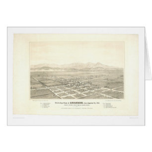 Anaheim, panoramische Karte CA (0025A) - wieder