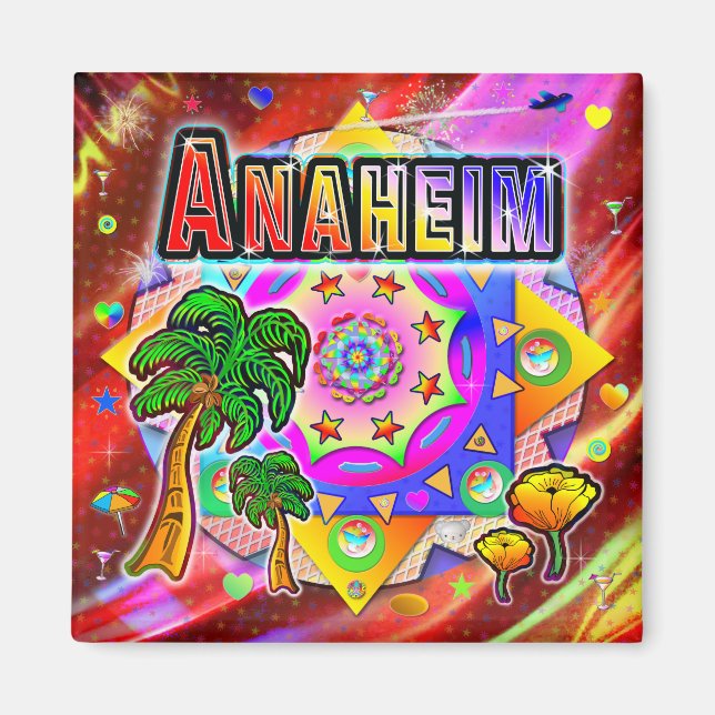 Anaheim Tropical Friends Magnet (Vorne)