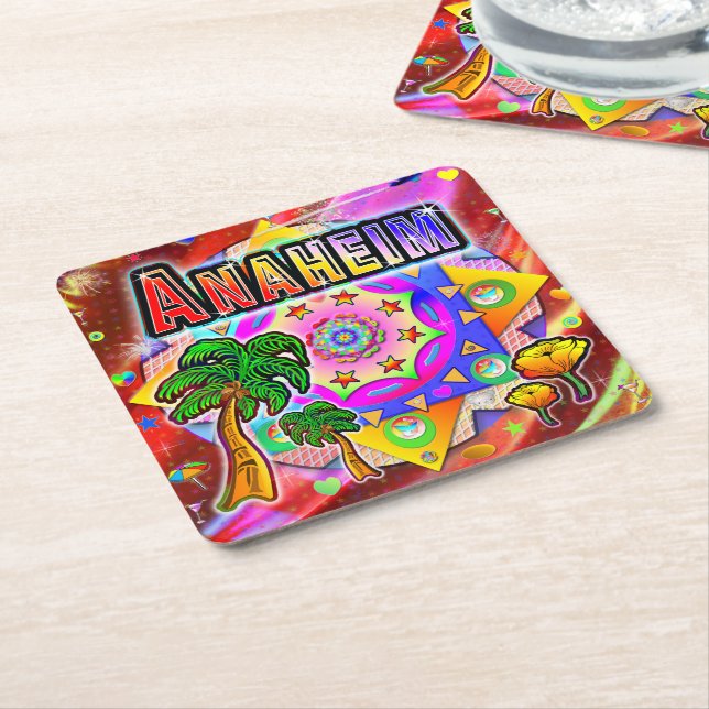 Anaheim Tropical Friends Untersetzer (angewinkelt)