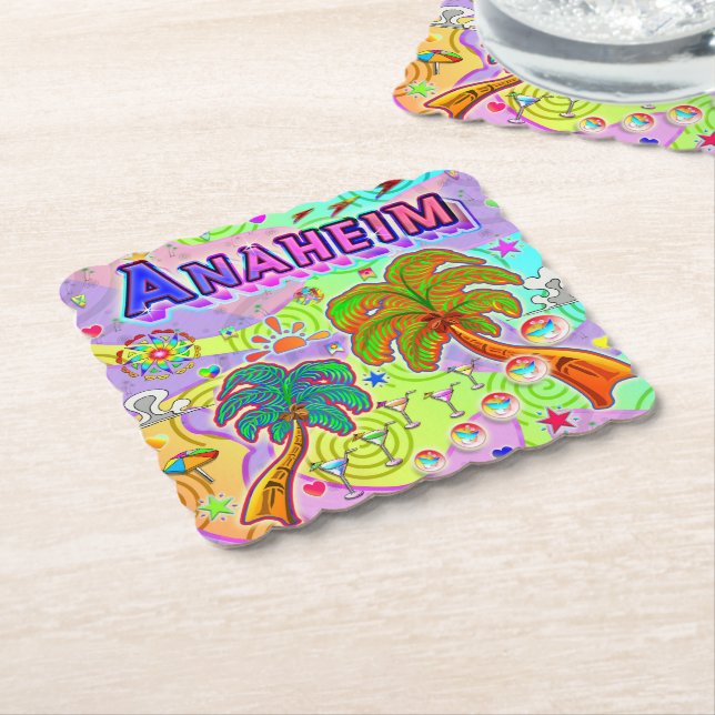 Anaheim-Urlaub Ziel-Untersetzer Untersetzer (angewinkelt)