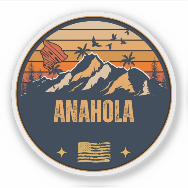 Anahola, Hawaii Aufkleber (Vorderseite)