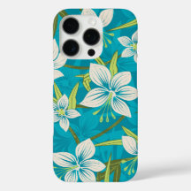 Anaina Hou Hawaiian Tropical Floral Türkblau