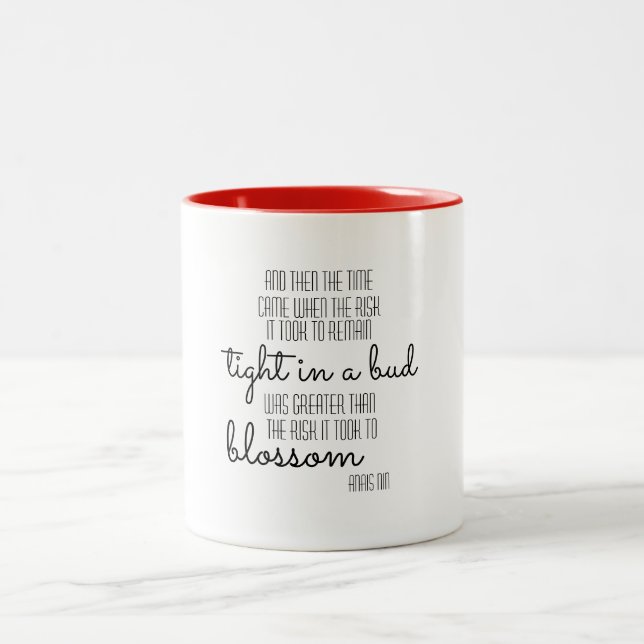 Anais Nin Inspirational Zitat-Tasse Zweifarbige Tasse (Mittel)