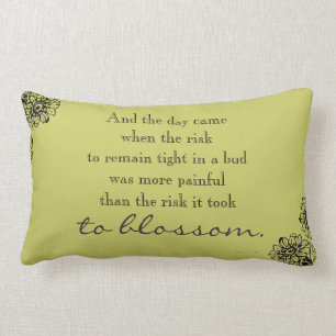Anais Nin Risk Zitat Wurf Kissen