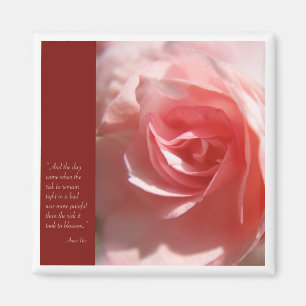 Anais Nin Zitatmagnet im Rosa Magnet