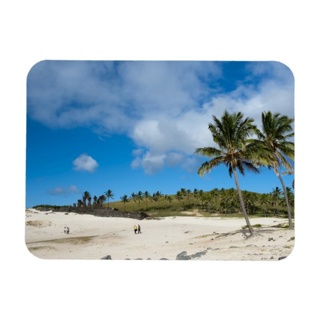 Anakena, Rapa Nui, Osterinsel, Chile Magnet (Horizontal)