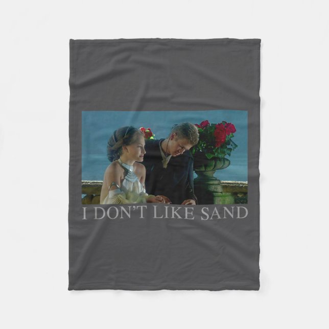 Anakin &amp; Padme Movie Ster I Don't Like Sand  Fleecedecke (Vorderseite)