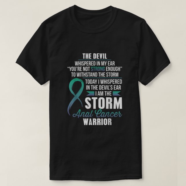 ANAL Cancer Warrior Ich bin der Sturm2067 T-Shirt (Design vorne)