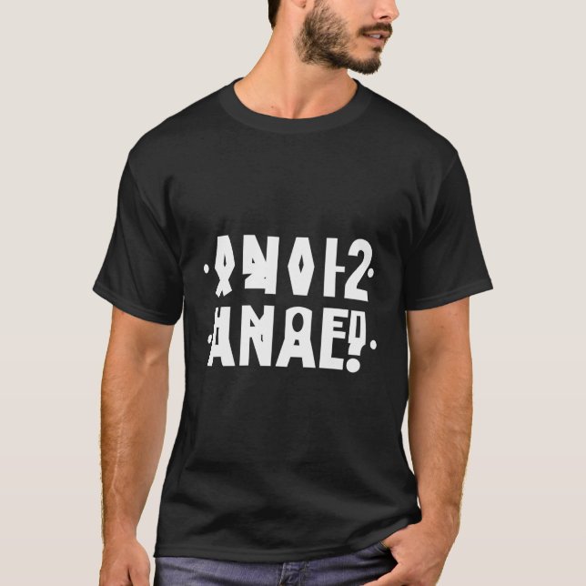 Anal Hidden Message Anal Russian Letter 2021 Refle T-Shirt (Vorderseite)