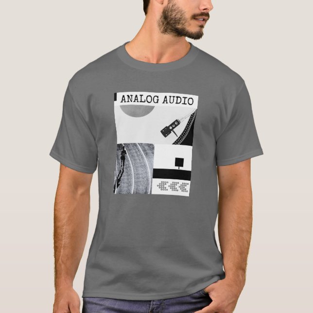 Analog Audio Vinyl Record Player T - Shirt (Vorderseite)