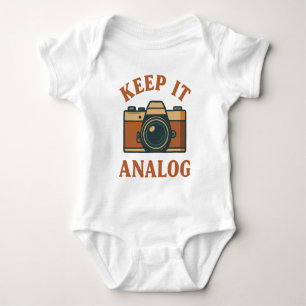 Analog behalten baby strampler