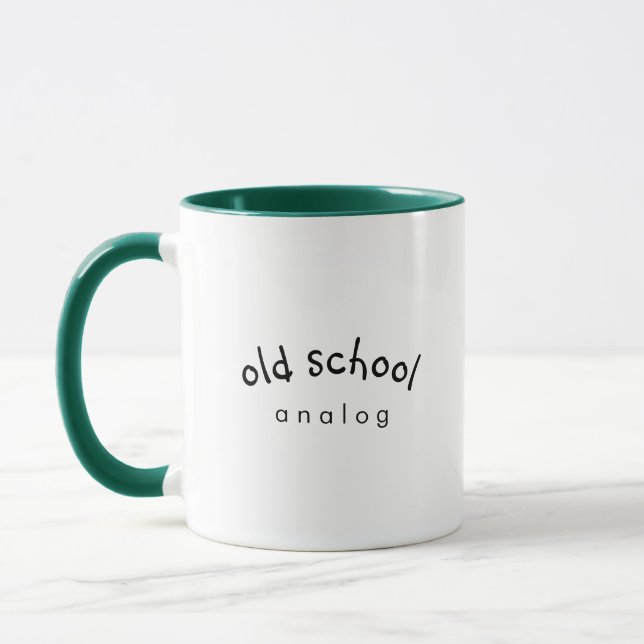 Analog Coffee Tasse der Old School (Links)