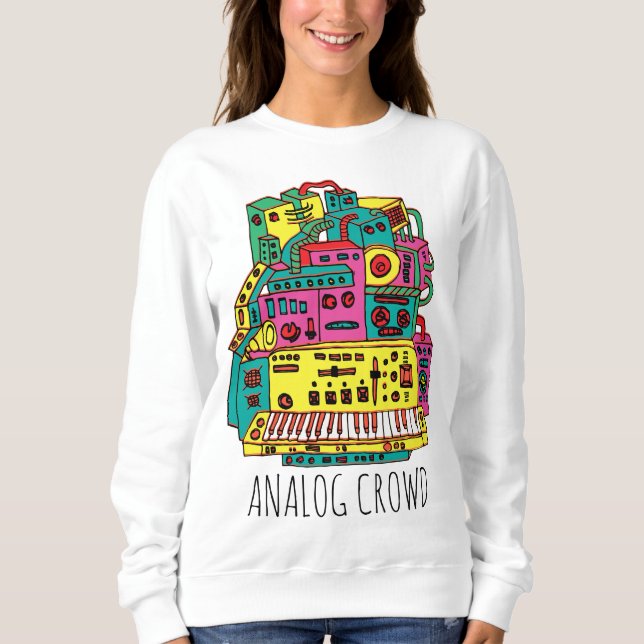 Analog Crowd Doodle Sweatshirt (Vorderseite)