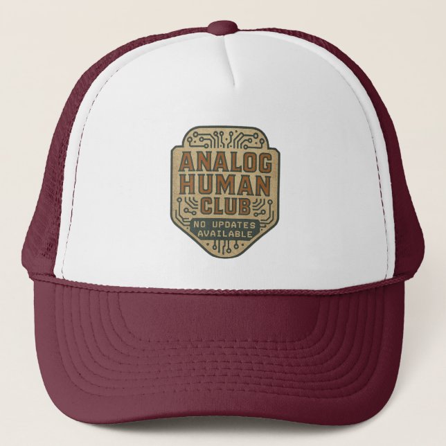 Analog Human Club Trucker Hat - Vintag & Bold Truckerkappe (Vorderseite)