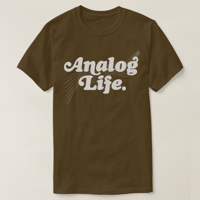 Analog Life Old Skool Fan Design T-Shirt (Design vorne)