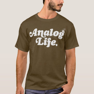 Analog Life Old Skool Fan Design T-Shirt