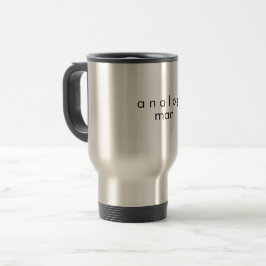 Analog Man Stainless Steel Reisebecher