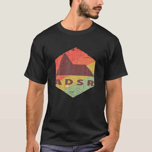 Analog Modular Synthesizer ADSR T-Shirt (Vorderseite)