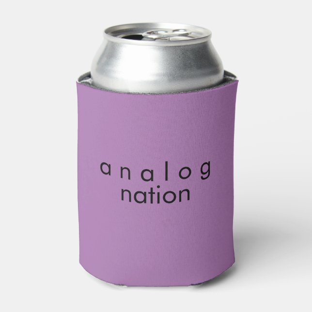 Analog Nation Lavendel Schaum kann kühler Dosenkühler (Kanne Vorderseite)