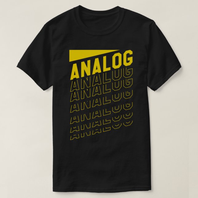 Analog Retro Musik T-Shirt (Design vorne)