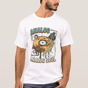 Analog Soul Vintage-Vinyl-Schallplatten-T-Shirt T-Shirt
