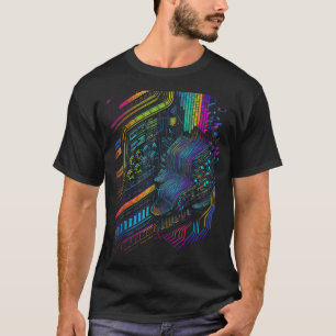 Analog Synthesizer elektronische Musik Modulare Le T-Shirt