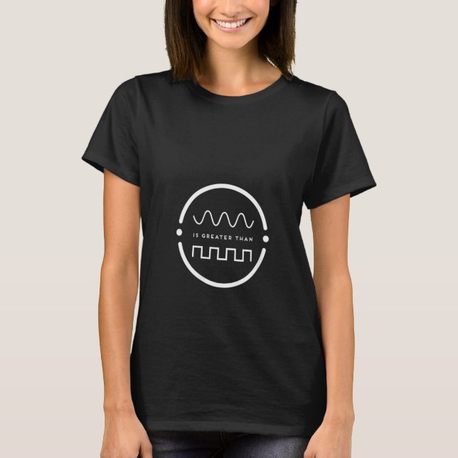 Analoge digitale Turntable Vinyl Audio Music T-Shirt (Vorderseite)