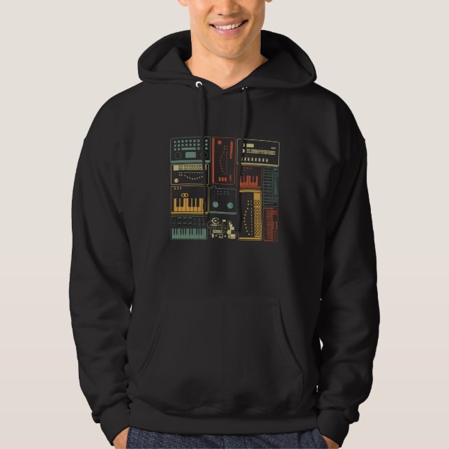 analoge modulare Tastatur für Synthesizer-Musikpro Hoodie (Vorderseite)
