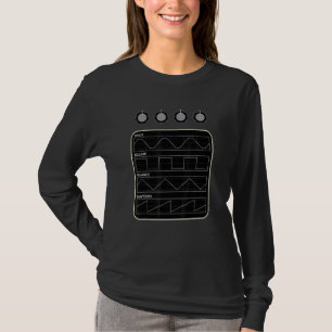 Analoge Synthesizer-Musik-Wellenform Synth Nerd Vi T-Shirt
