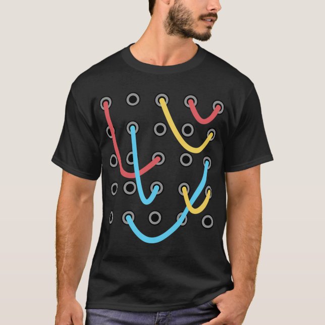 Analoger Modulsynthesizer T-Shirt (Vorderseite)